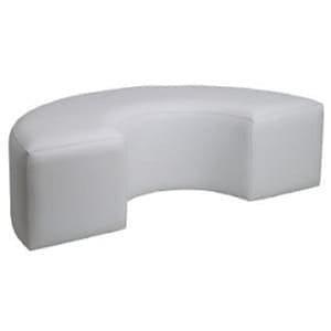 Aluguel de Puff Meia Lua Branco