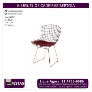 Locação Aluguel Cadeiras Bertoia