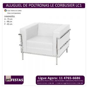 Locação de Poltronas Le Corbusier LC1