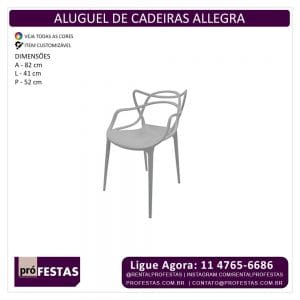 locação de Cadeiras Allegra cinza