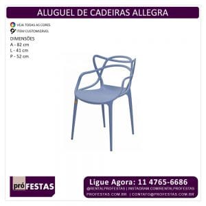 Locação de Cadeiras Allegra azul