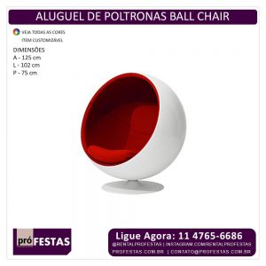 Aluguel de Poltronas Ball Chair