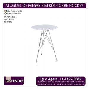 Locação de Mesas Bistrôs Torre Hockey