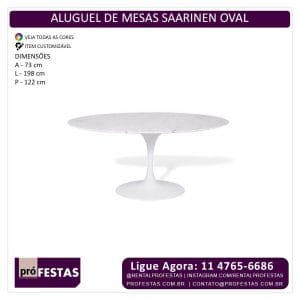 Aluguel de Mesas Saarinen Ovais